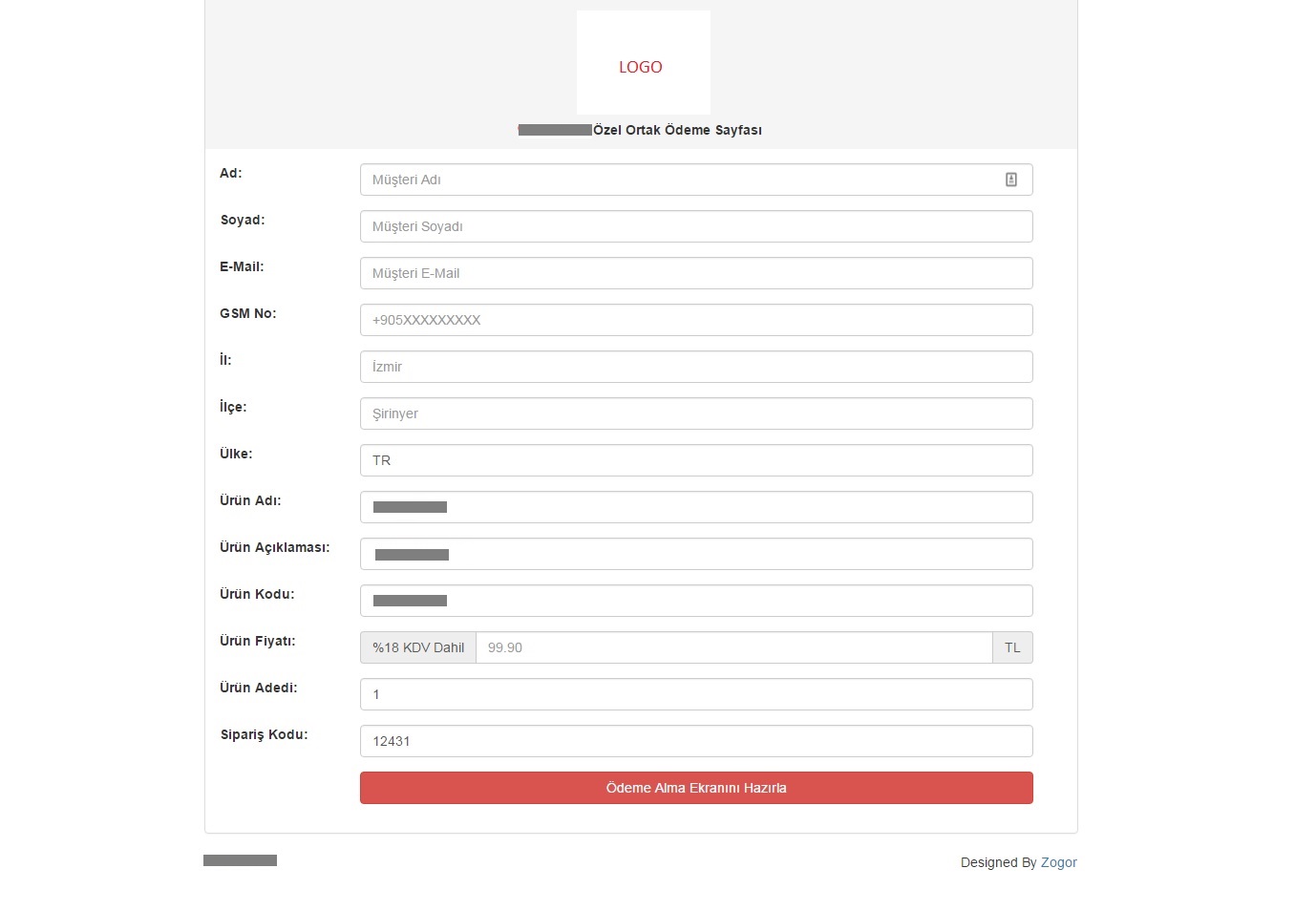 Custom Payment Dashboard